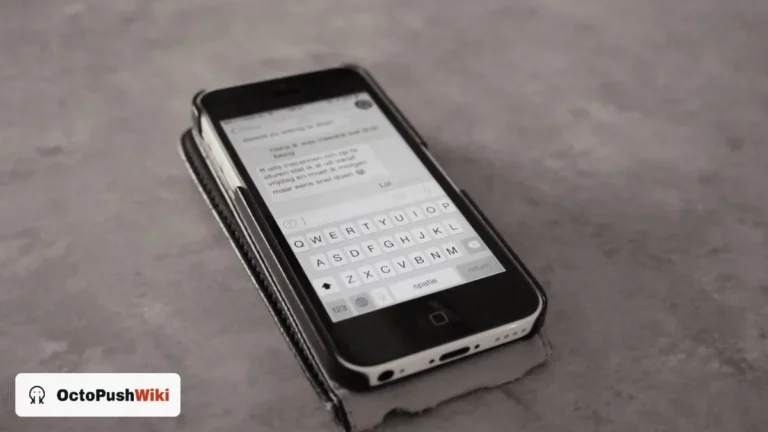 Smartphone showing a text conversation, illustrating bussin meaning in slang texts