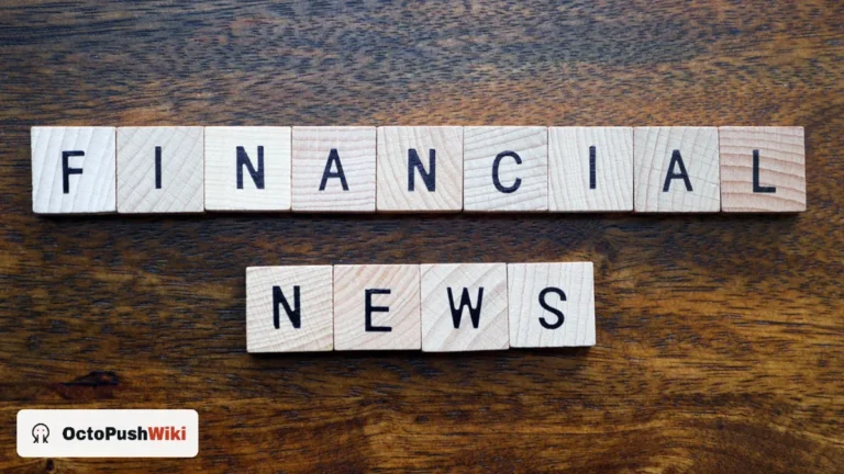 Wooden letter tiles spelling financial news, illustrating a guide to FintechZoom io