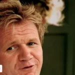 Chef Gordon Ramsay in his white chef jacket, featured in this Gordon Ramsay net worth guide